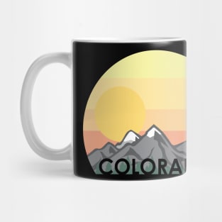 Colorado Mountains with Sunset and Sunrise Mug